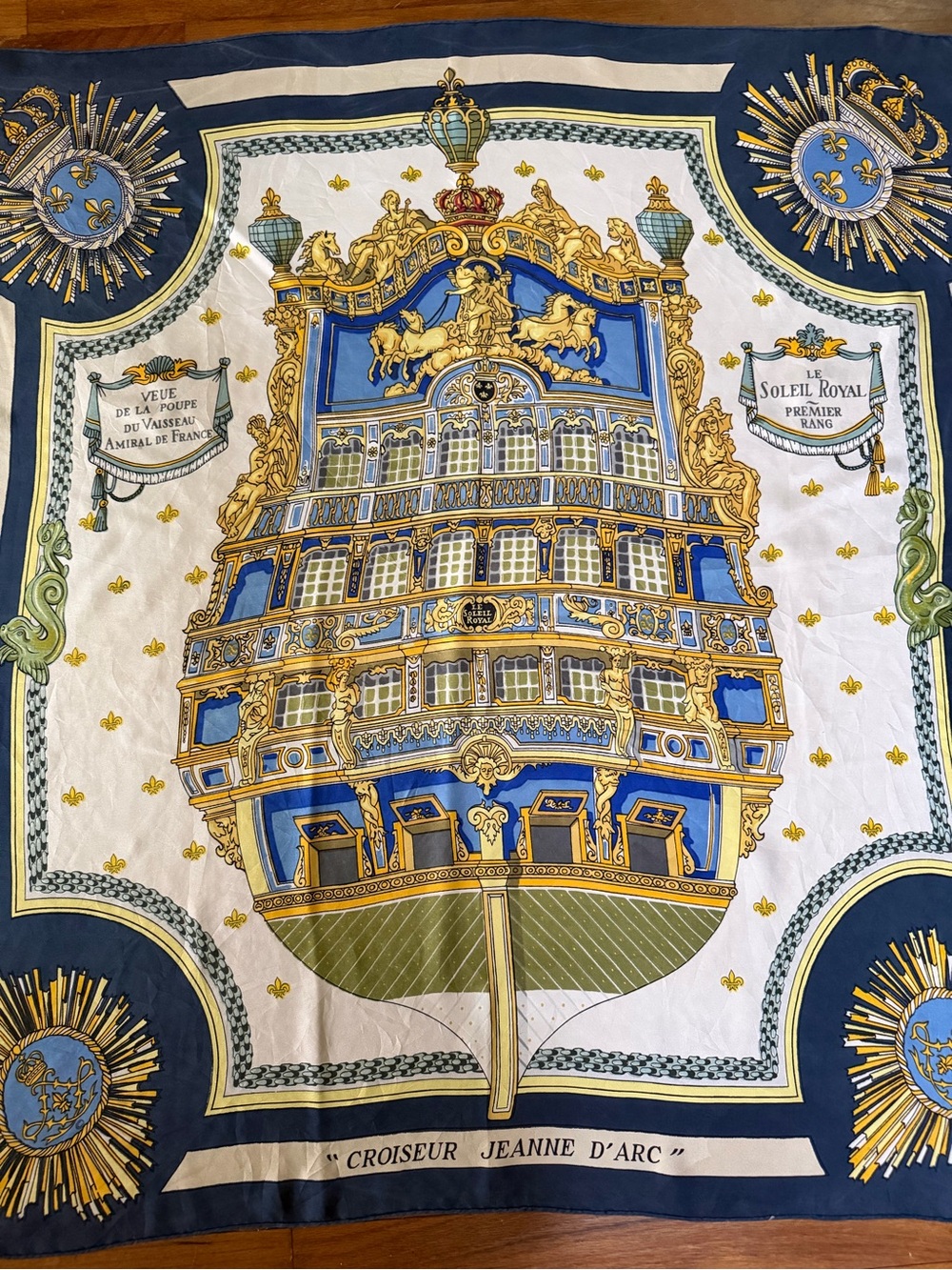 Hermes Le Soleil Royal Silk Scarf.